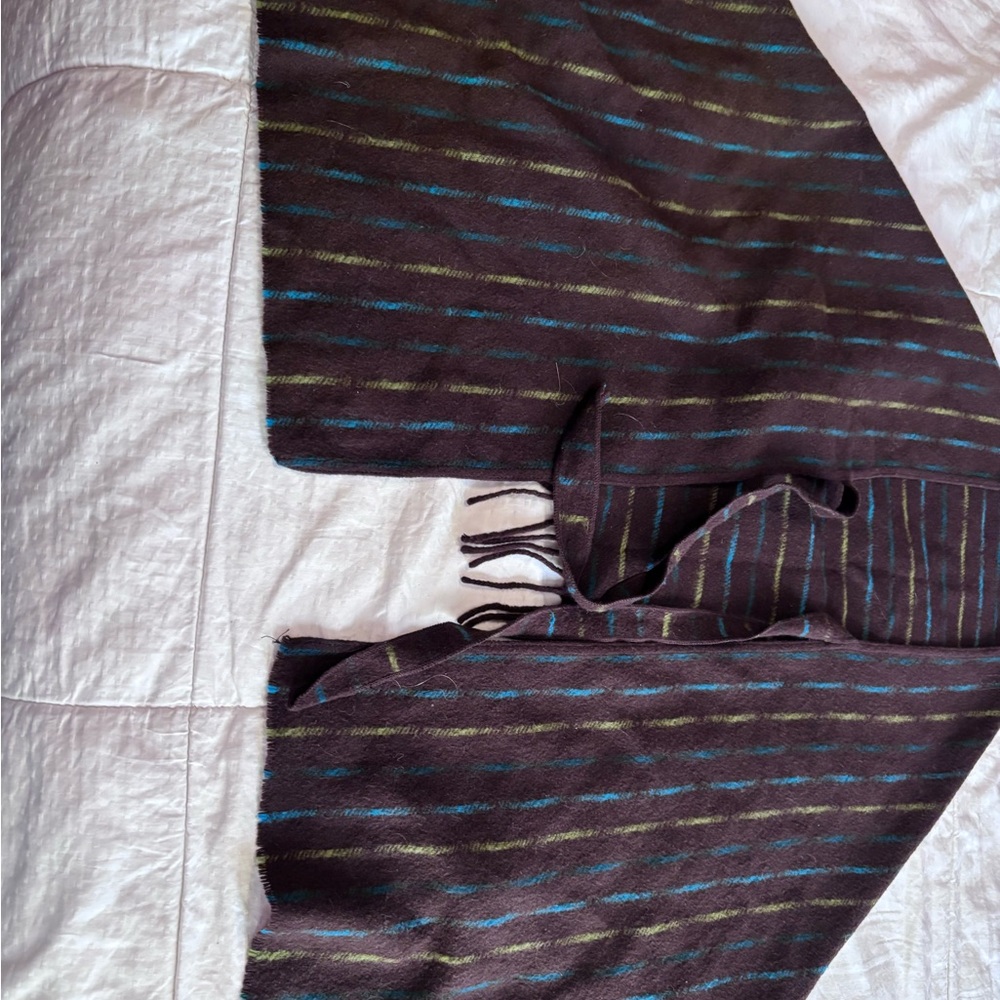 Chic Multicolor Striped Poncho